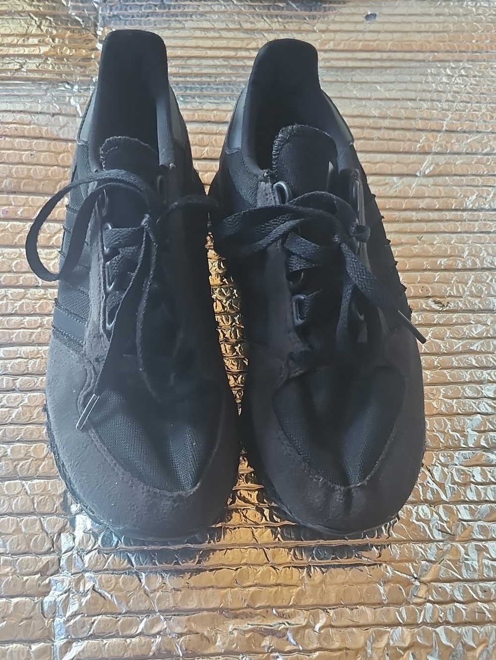 adidas Black Suede & Textile Lace-Up Sneaker